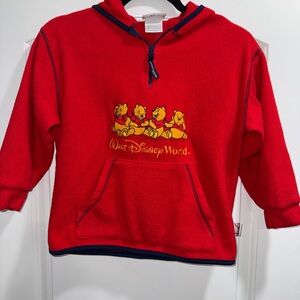 Disney Red Sweatshirt with Classic Logo